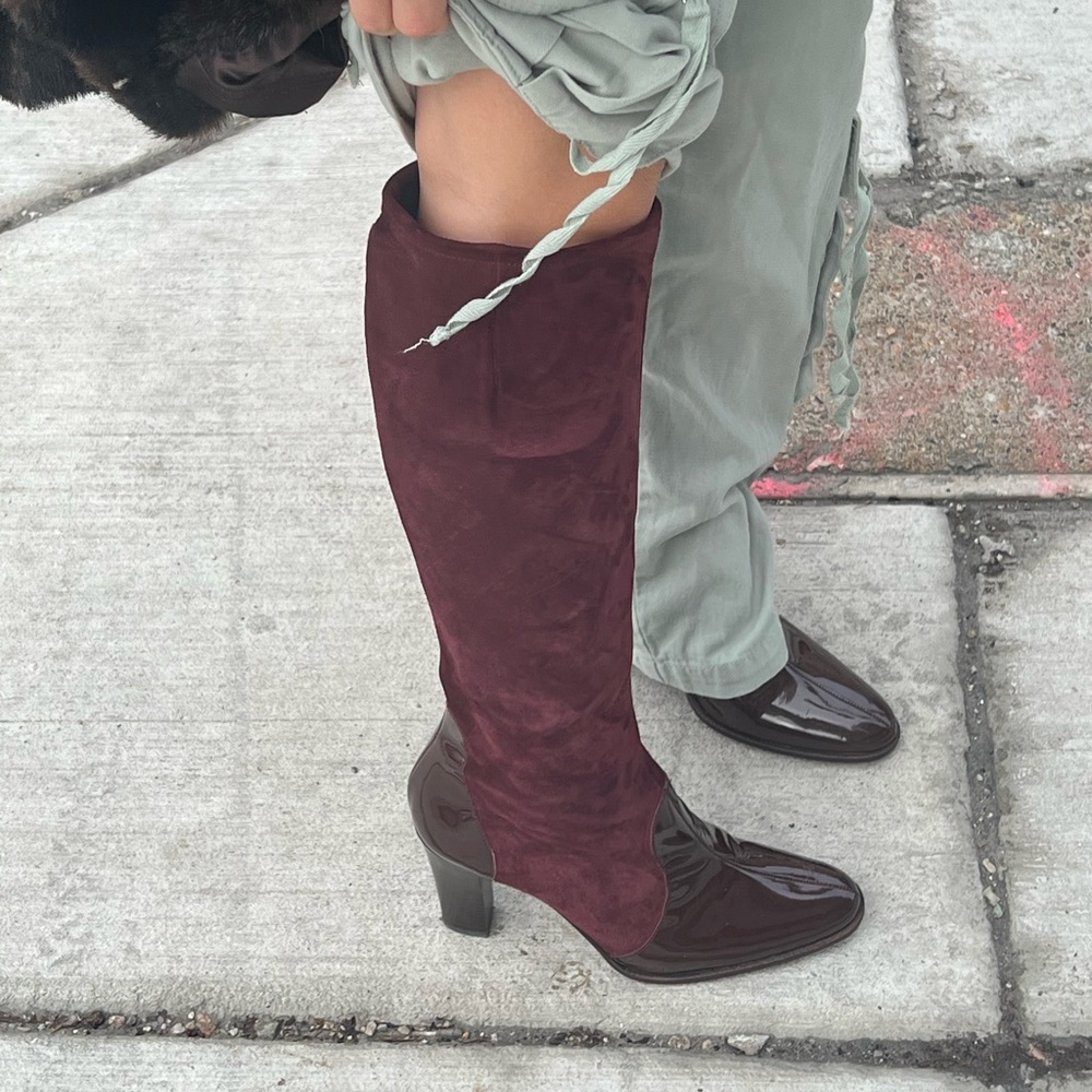 Ann Taylor Red Boots size 9